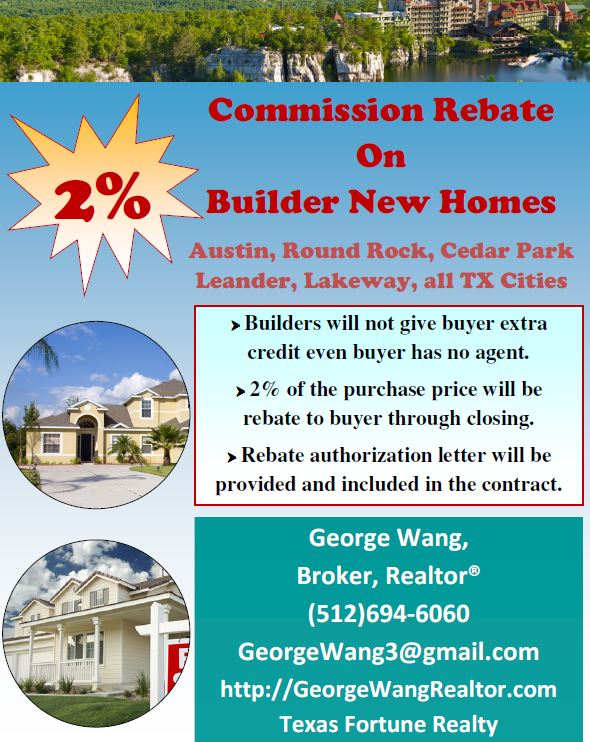 Huge Commision Rebate on Builder Homes