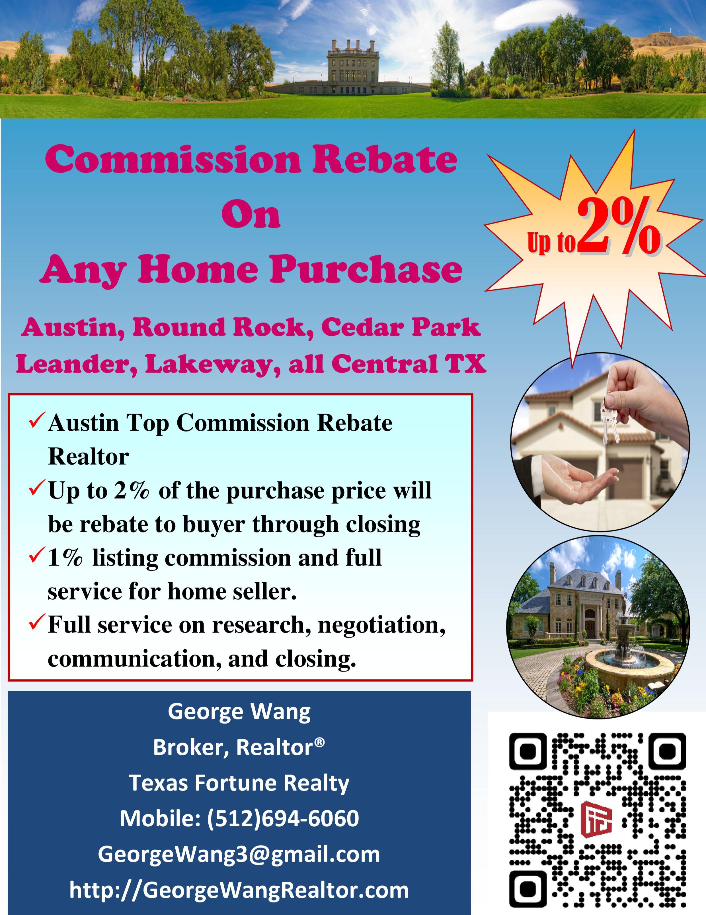 Austin Top Commission Rebate Realtor Agent Austin Discount Listing 